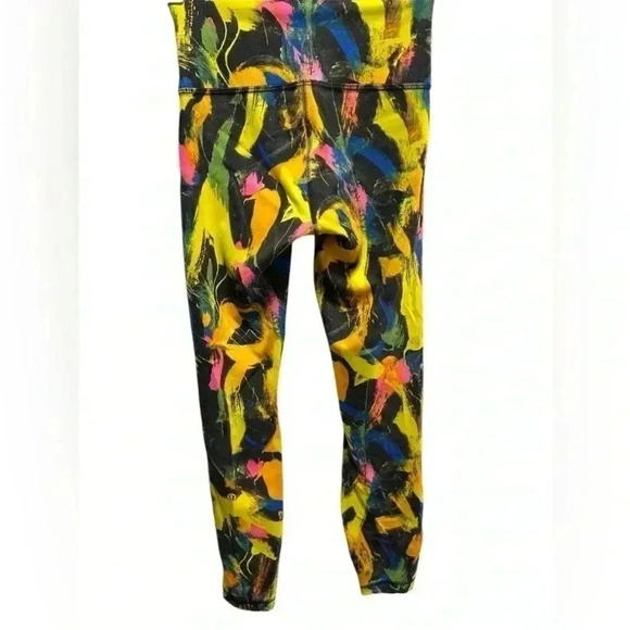 Lululemon multi colored Wunder Train HR leggings yellow orange green - Picture 6 of 9